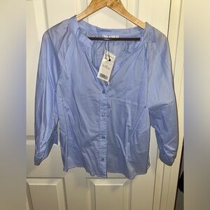 NWT Blue mango blouse